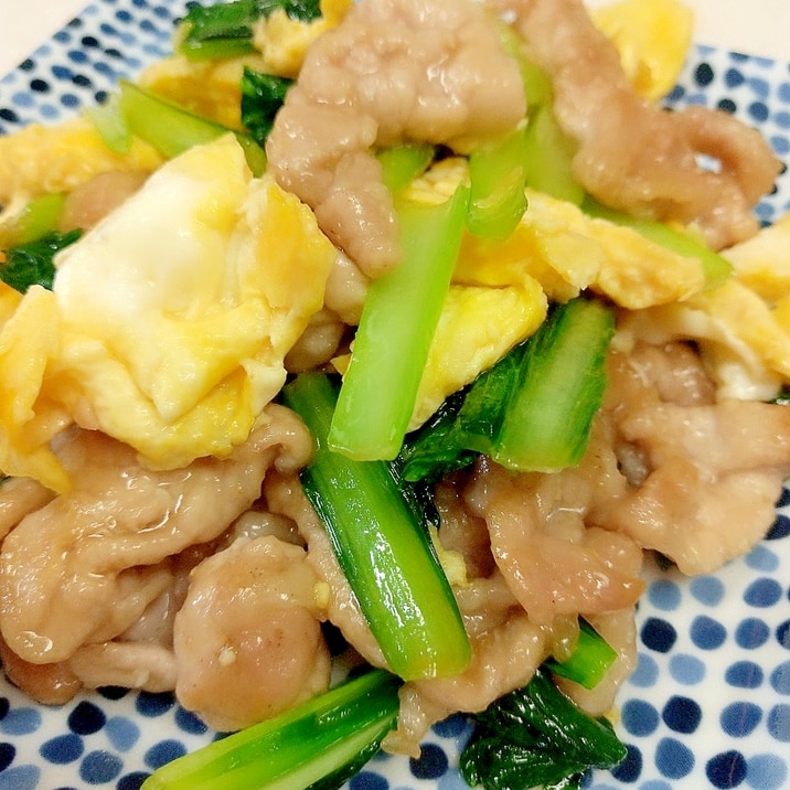 子供が喜ぶ カンタン豚肉と小松菜の炒り卵 レシピ 作り方 By Acchan66 楽天レシピ 子供が喜ぶ カンタン豚肉と小松菜の炒り卵 レシピ 作り方 By Acchan66 楽天レシピ